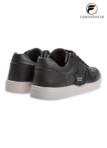 Tanzsneaker BEAT SpinPoint Unisex Schwarz Nappaleder