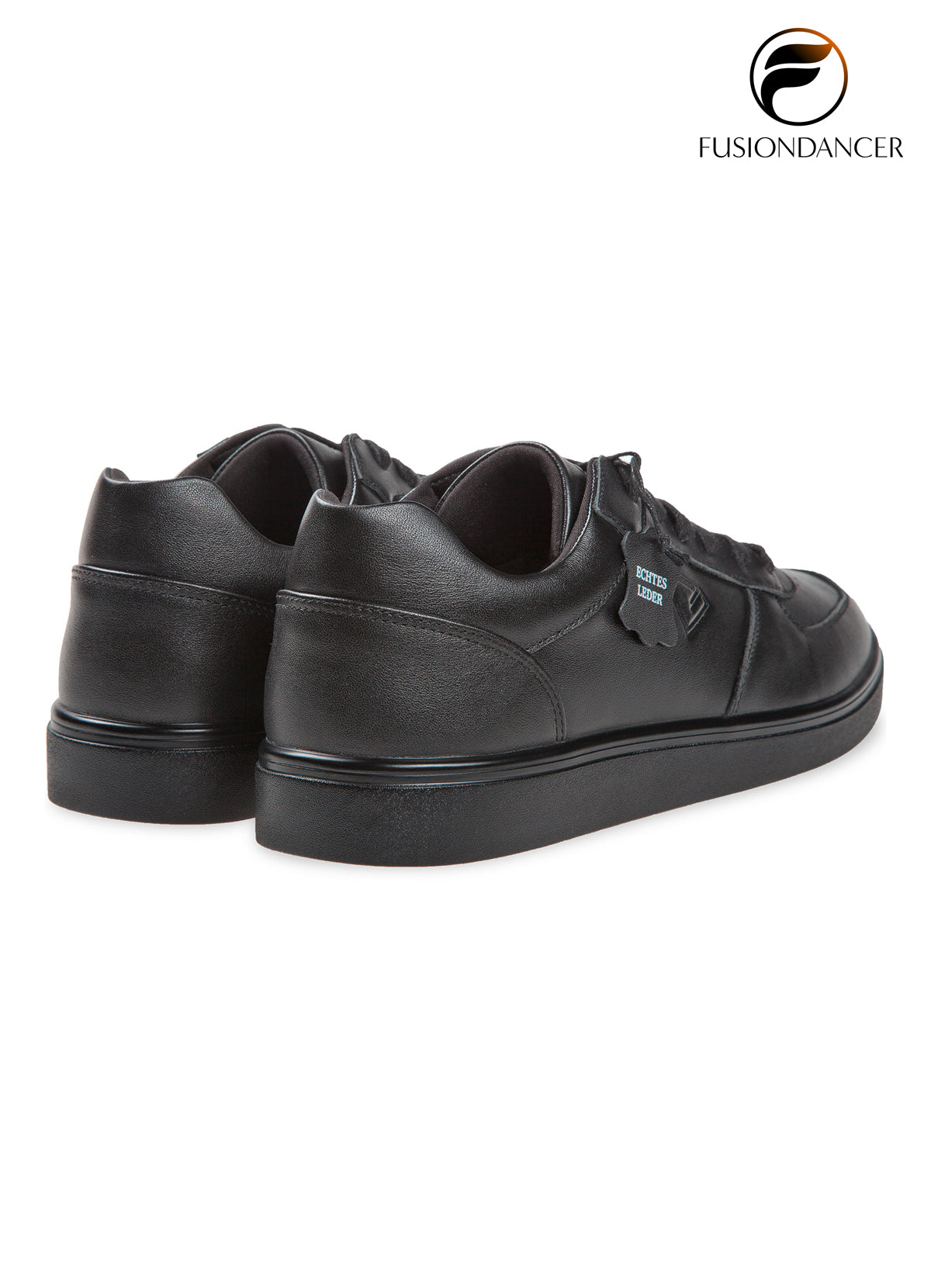 Tanzsneaker BEAT SpinPoint Unisex Schwarz Nappaleder mit schwarzer Sohle