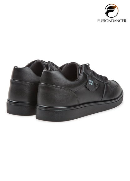 Tanzsneaker BEAT SpinPoint Unisex Schwarz Nappaleder mit schwarzer Sohle