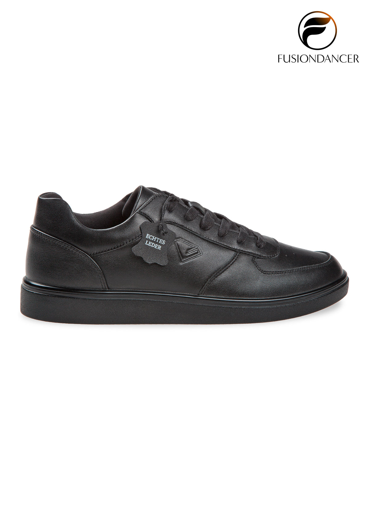 Tanzsneaker BEAT SpinPoint Unisex Schwarz Nappaleder mit schwarzer Sohle