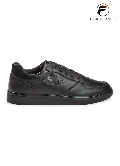 Tanzsneaker BEAT SpinPoint Unisex Schwarz Nappaleder mit schwarzer Sohle