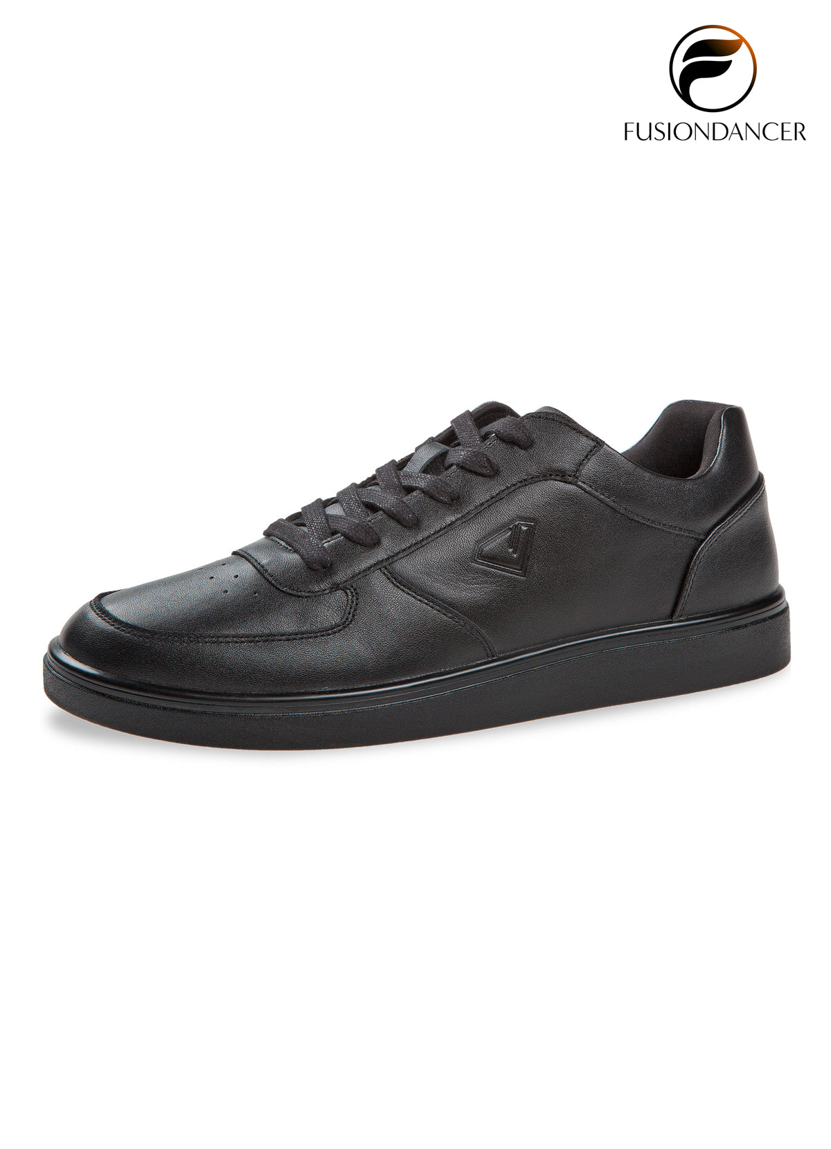 Tanzsneaker BEAT SpinPoint Unisex Schwarz Nappaleder mit schwarzer Sohle
