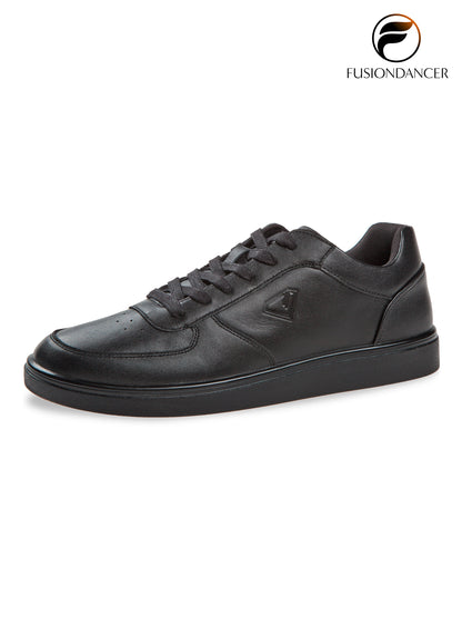 Tanzsneaker BEAT SpinPoint Unisex Schwarz Nappaleder mit schwarzer Sohle